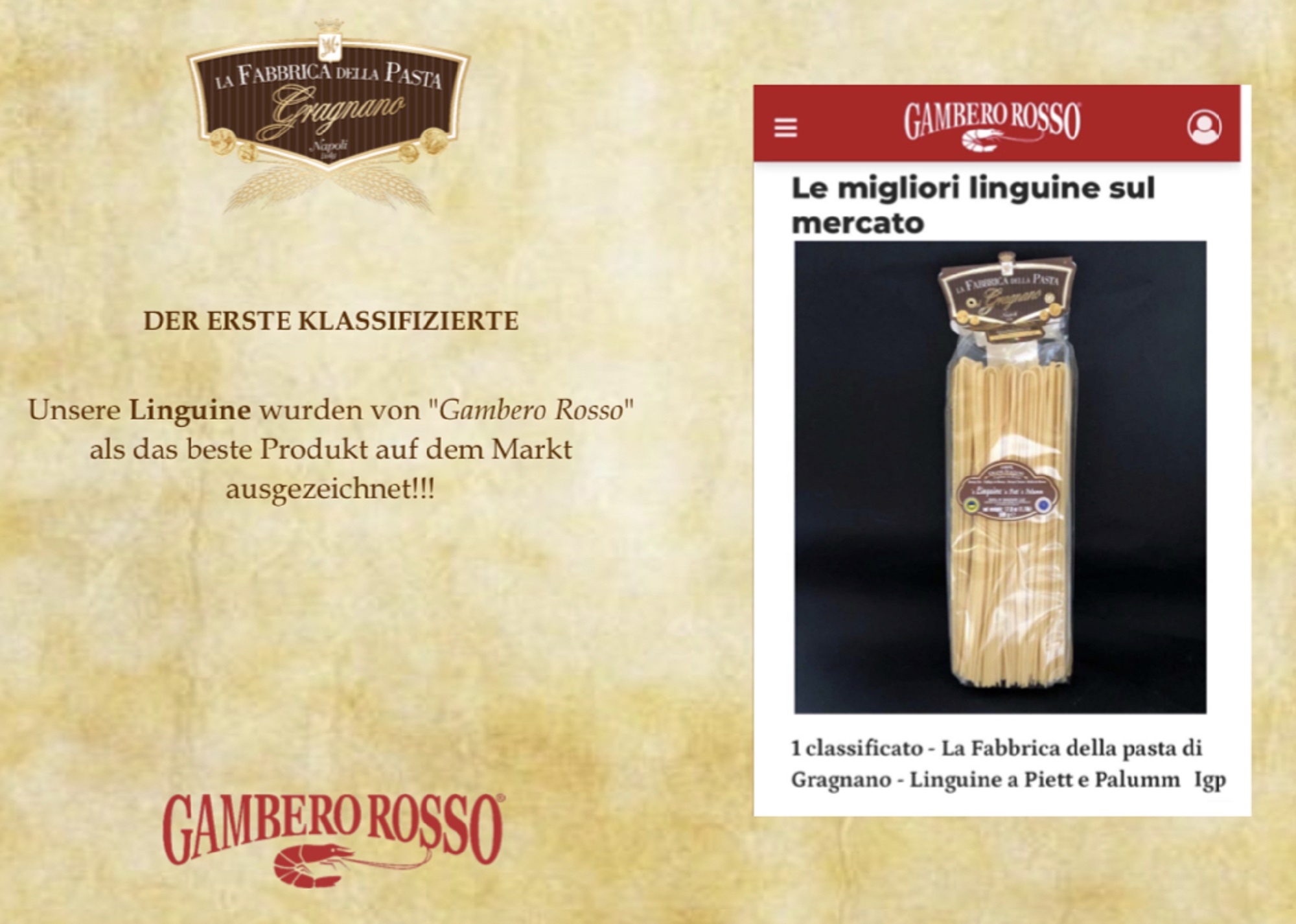Linguine di Gragnano IGP - Preisgekrönt Linguine di Gragnano IGP - Preisgekrönt