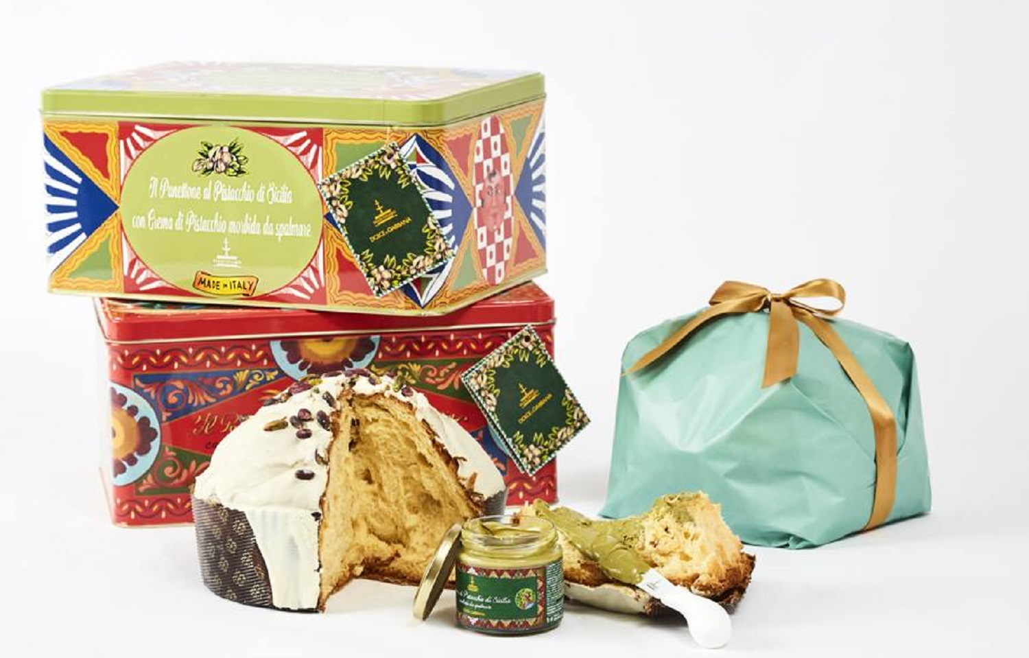 Dolce&Gabbana Panettone al Pistacchio mit Pistaziencreme Limited Edition 600Gr.