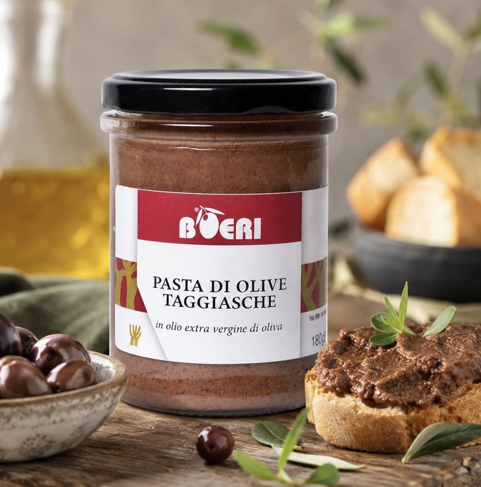 100% Taggiasca Olivenpaté mit Olivenöl Extra Vergine aus Ligurien
