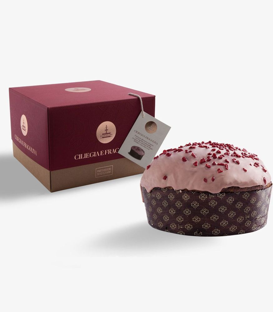 Panettone Walderdbeer und Kirschmarmelade Fiasconaro