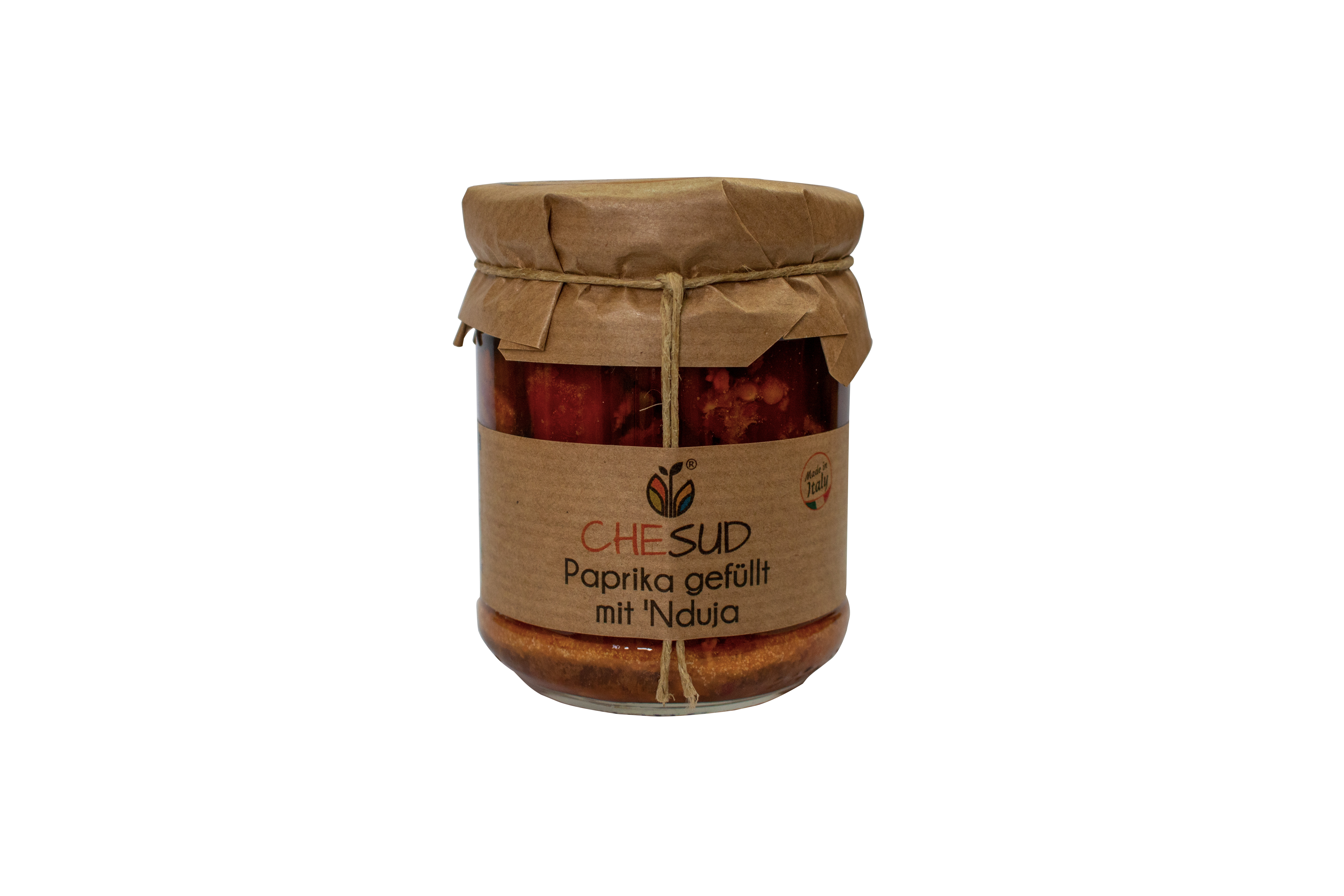 Paprika gefüllt mit Nduja