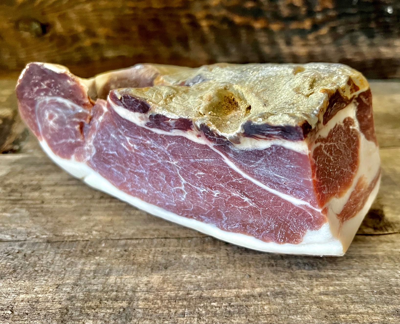 1Kg Prosciutto crudo rustico 18 Monate - Luftgetrochnete Schinken Rustikal aus Kalabrien