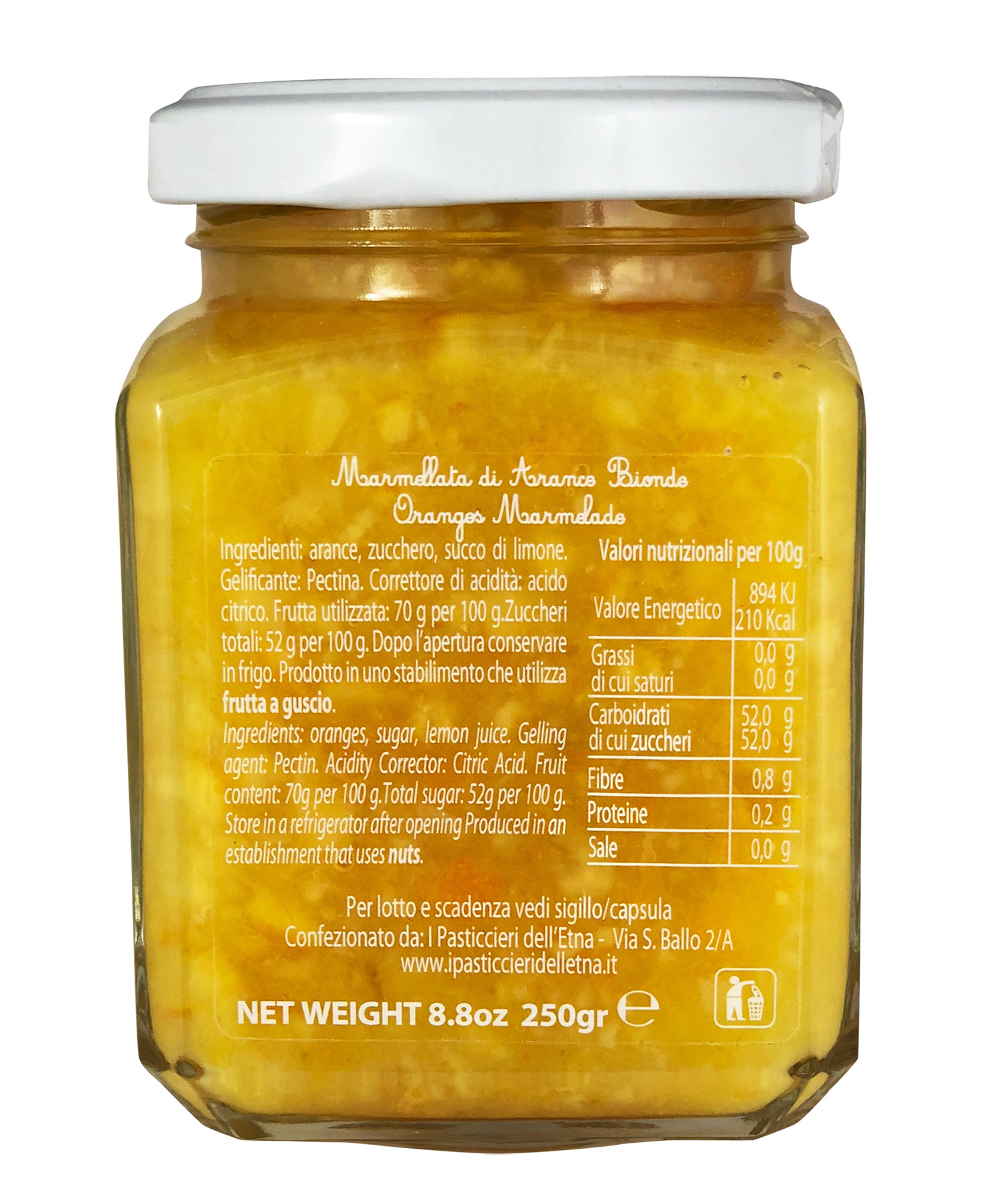 Orangen Marmelade - Arance bionde aus Sizilien