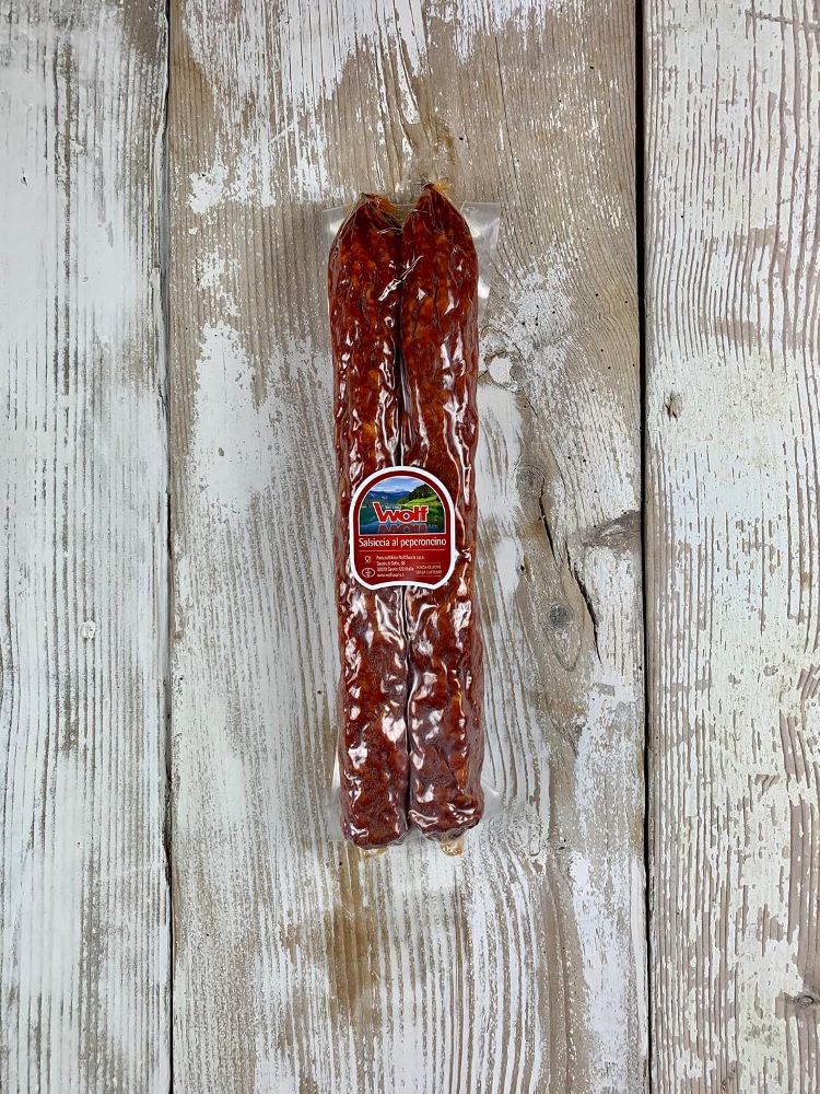 2x ganze Stange pikante Pizza Salami - Scharfe Berg Salsiccia