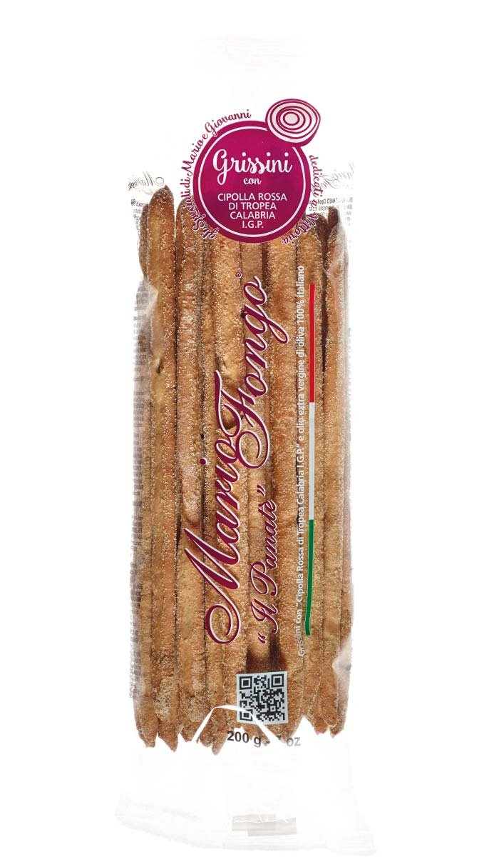 Grissini Torinesi mit Rote Zwiebel, Cipolla di Tropea IGP