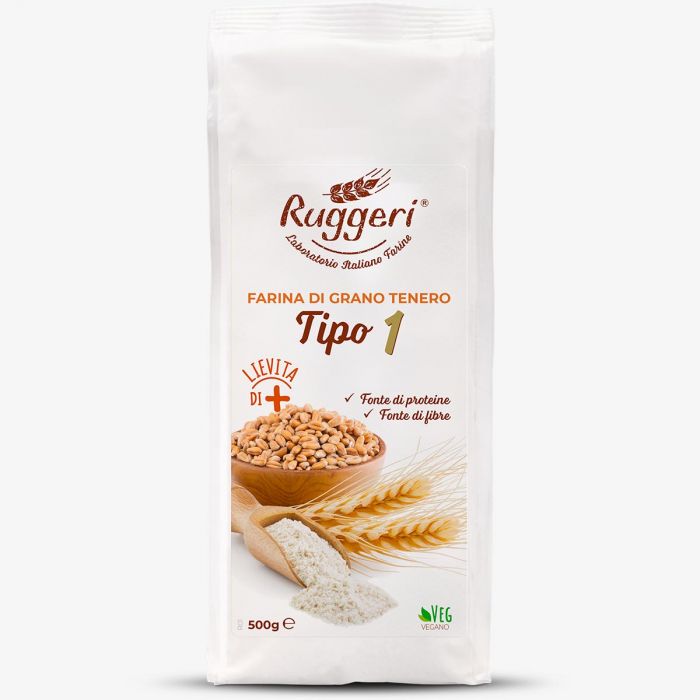 Farina di grano tenero Typ 1 - Weichweizenmehl 2X500g