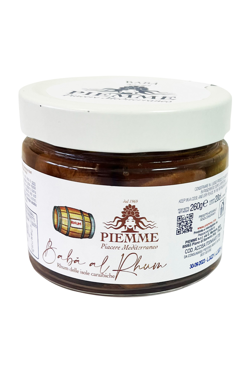 BABÀ aus Sorrento al Rum 280g 14% Vol. Küchlein in Rhum-Likör eingelegt