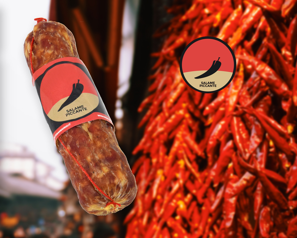Salame piccante - Scharfe Toskana Salami Monte San Savino
