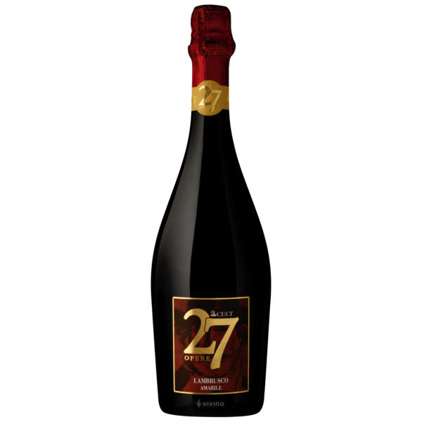 6 Flaschen 27 Opere Lambrusco amabile Cantine Ceci