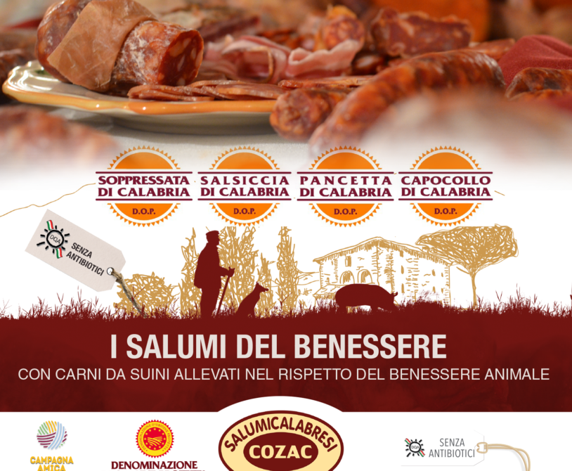 Speck Pancetta tesa di Calabria DOP gereift