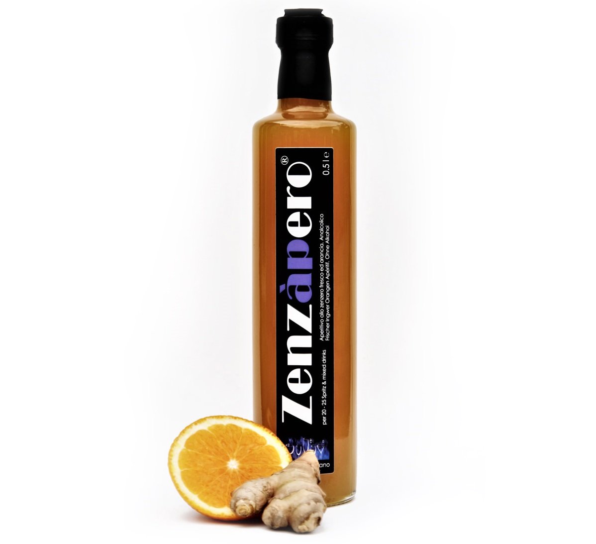 Zenzàpero - alkoholfreier Ingwer-Orangen Aperitif 250ml