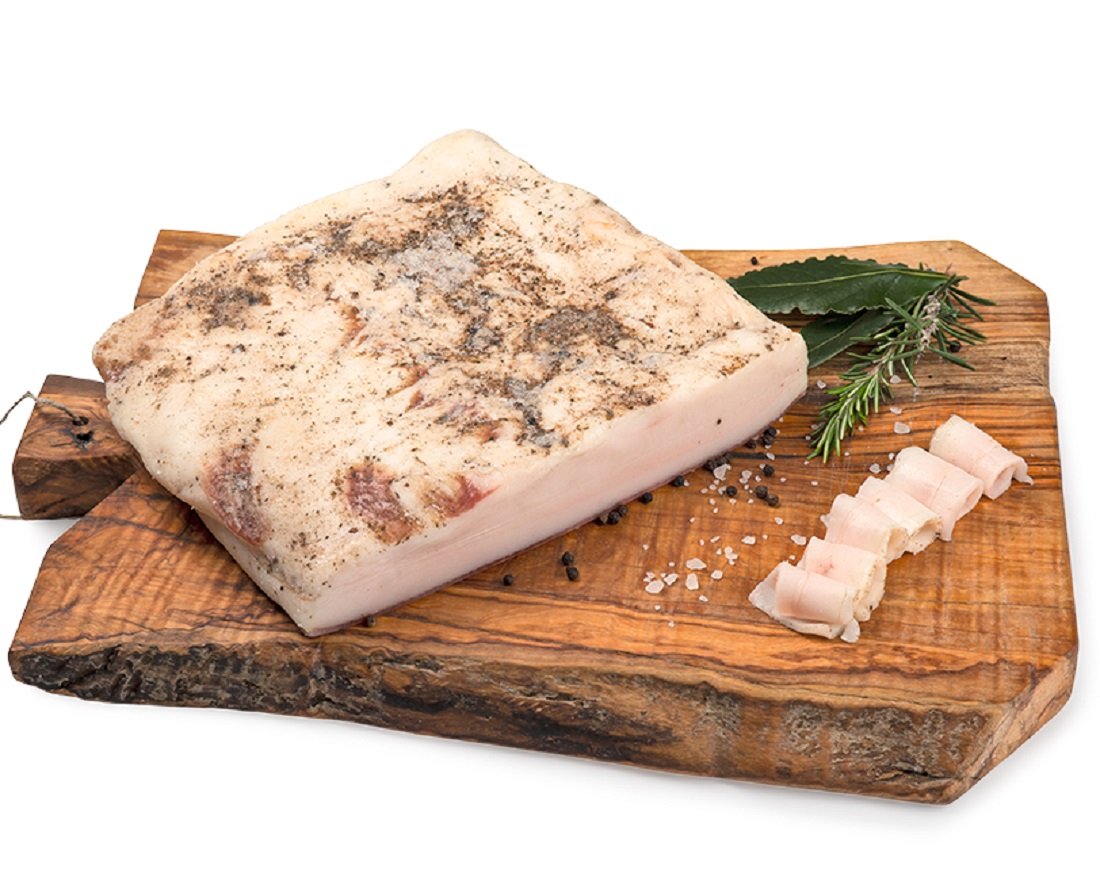 230g am Stück Lardo da Cinta Senese DOP Schwein aus der Toskana