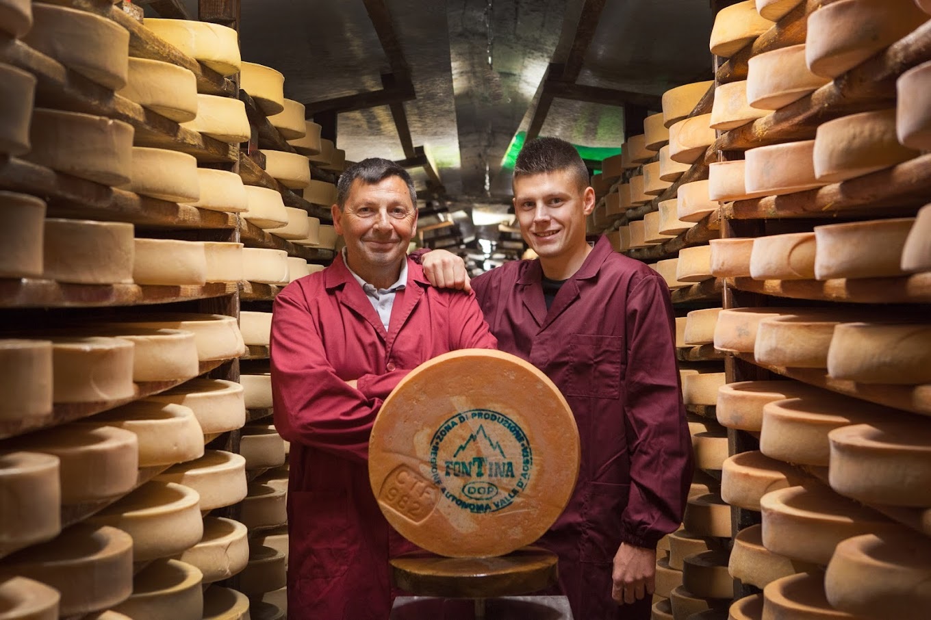 1/8 Fontina DOP Halbfester Schnittkäse aus Aosta 1Kg