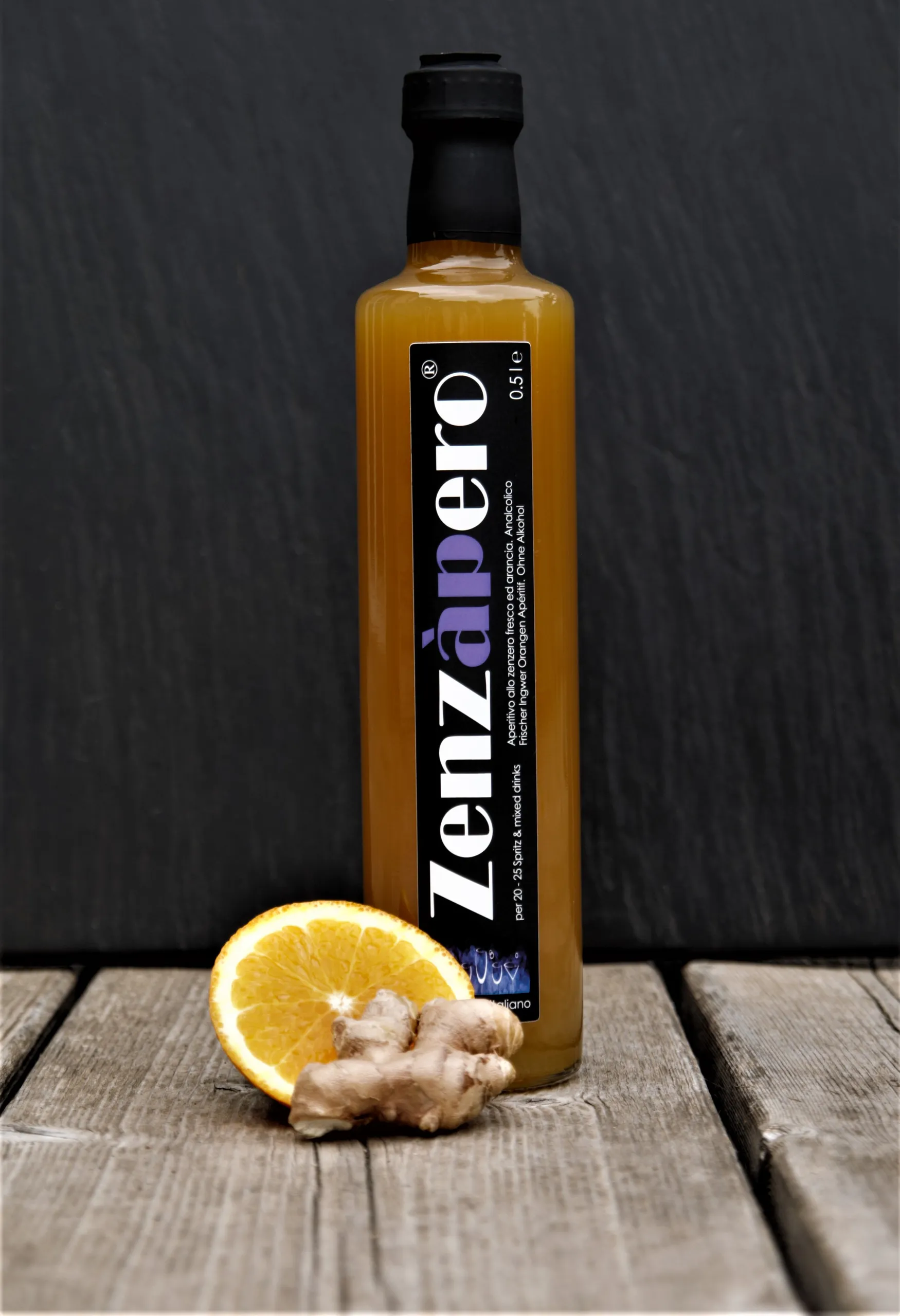 Zenzàpero - alkoholfreier Ingwer-Orangen Aperitif 250ml