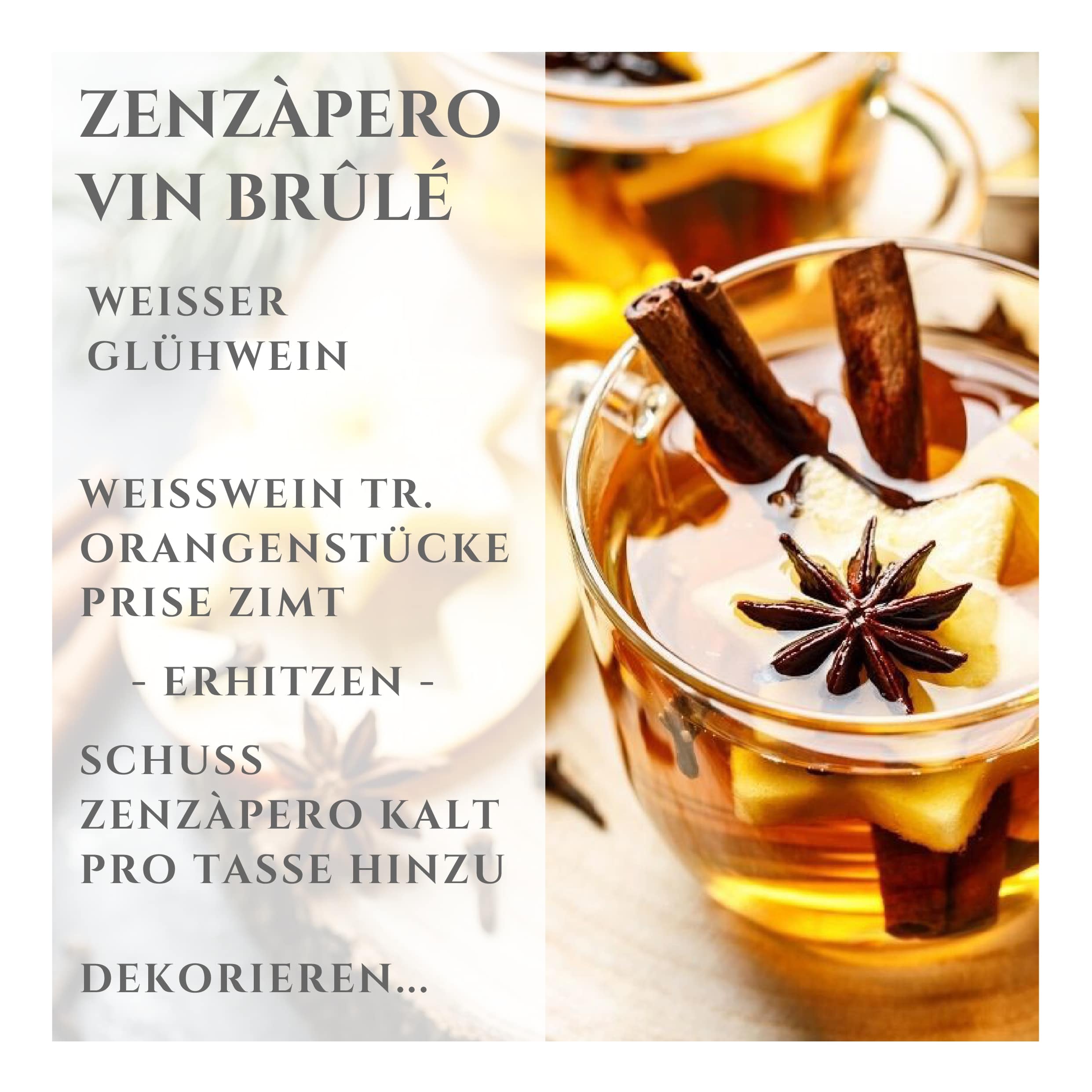 0,5l Zenzàpero - alkoholfreier Ingwer-Orangen Aperitif