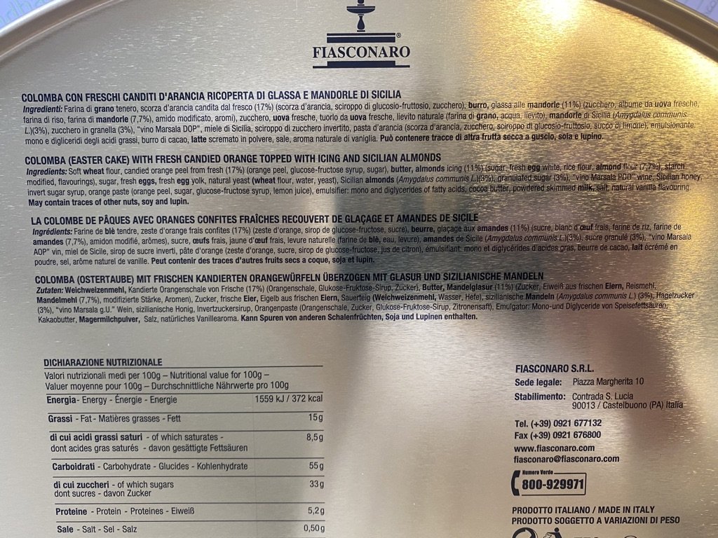 Rosa Dose 750g Mandeln Dolce&Gabbana Colomba