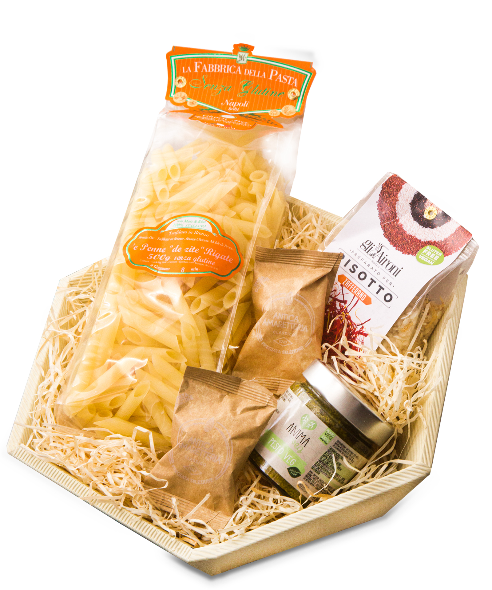 Glutenfreies Geschenkset mit exklusiven italienischen Köstlichkeiten