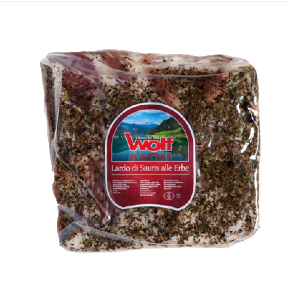 500g Marmorspeck Lardo di Sauris, Marmorspeck mit Kräutern